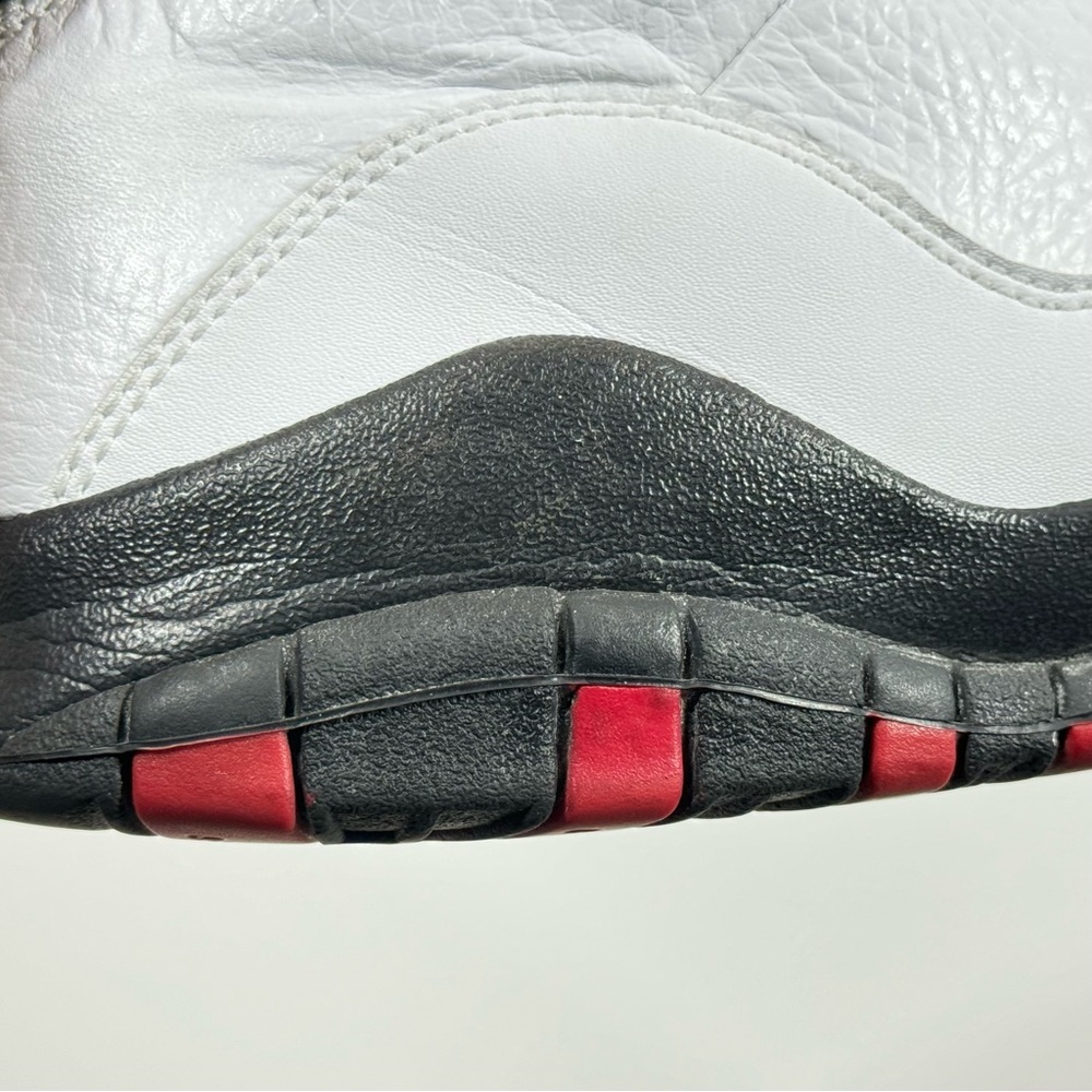 Air Jordan Retro 10 White/Varsity Red-Black Sneakers - Picture 6 of 16